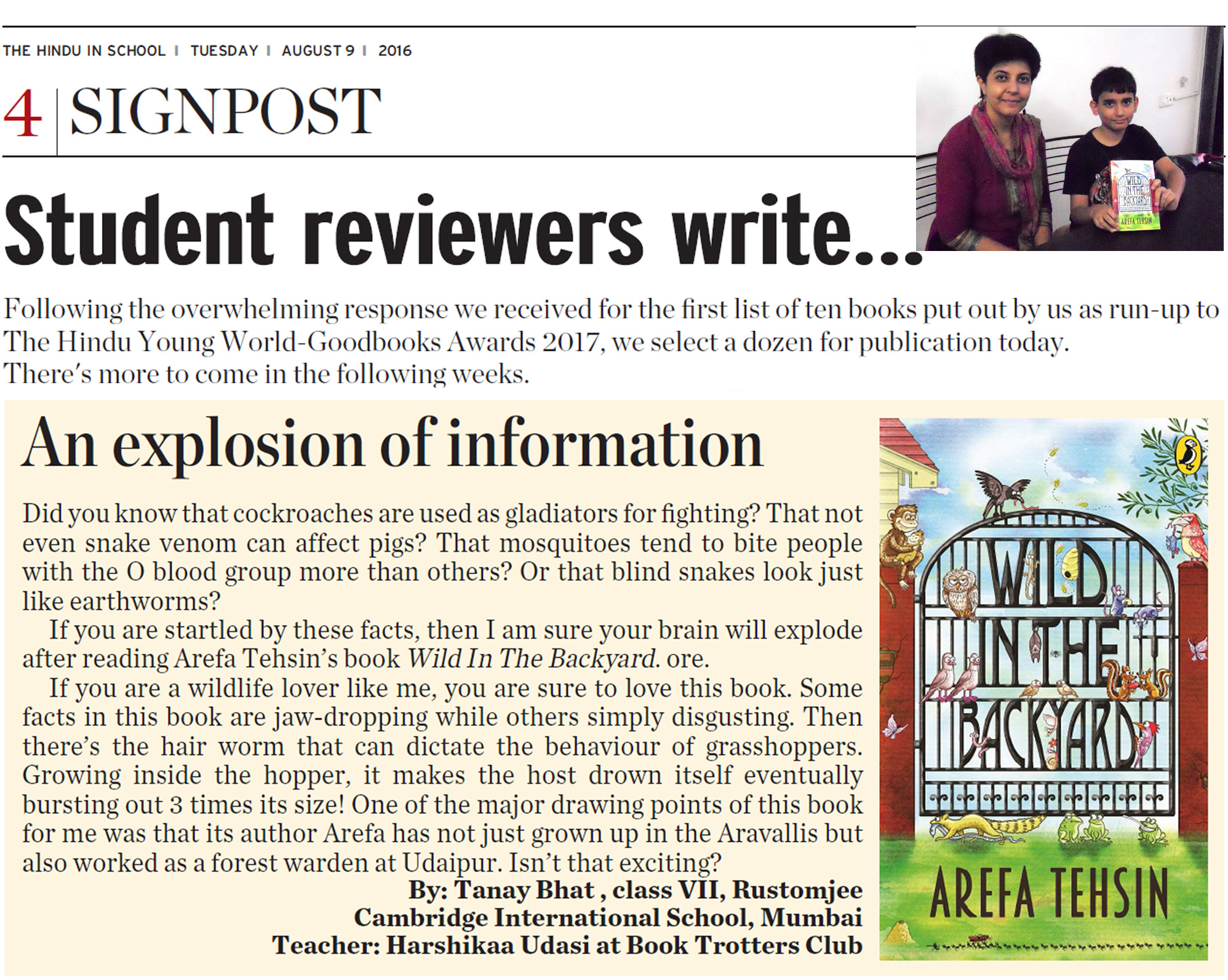 Students Review August 9 1